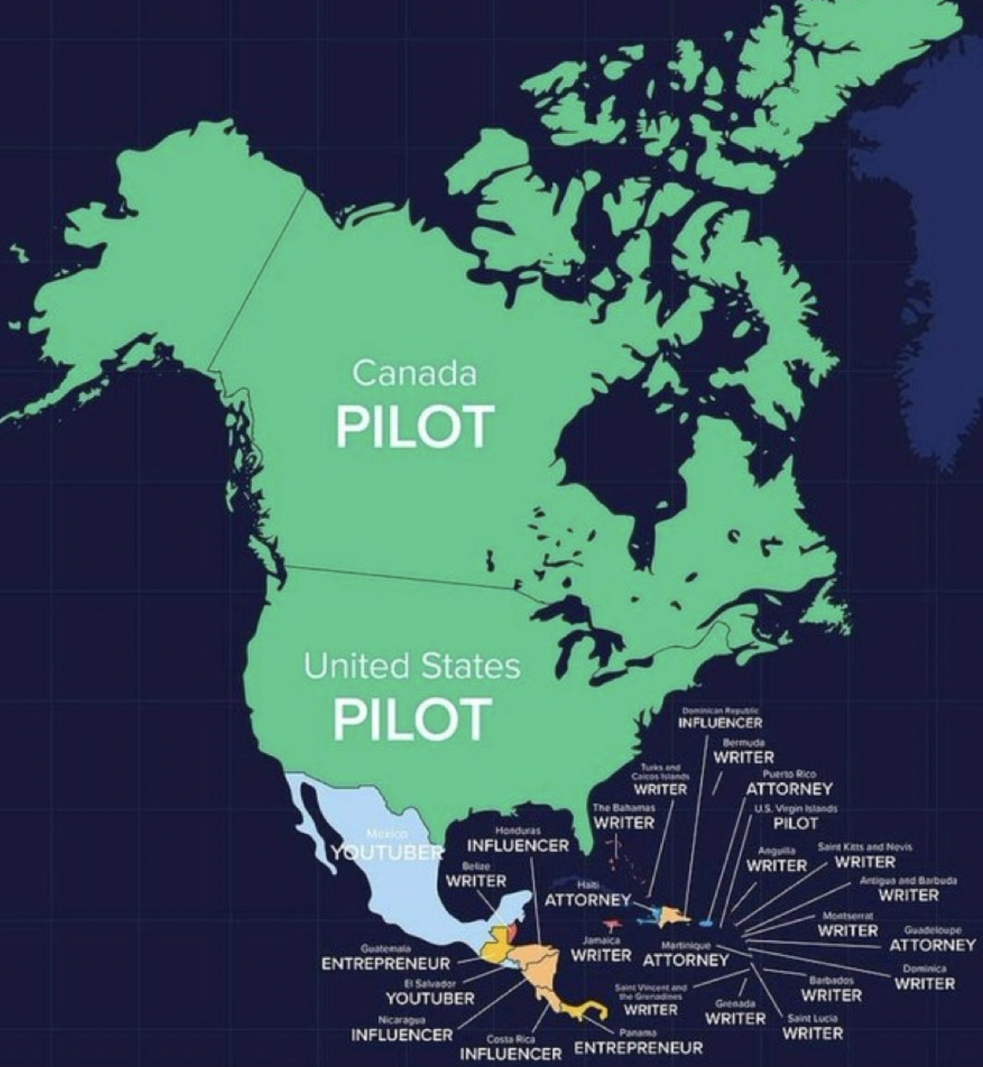 Existe una relación entre el trabajo de youtuber y carencias educativas en los países.